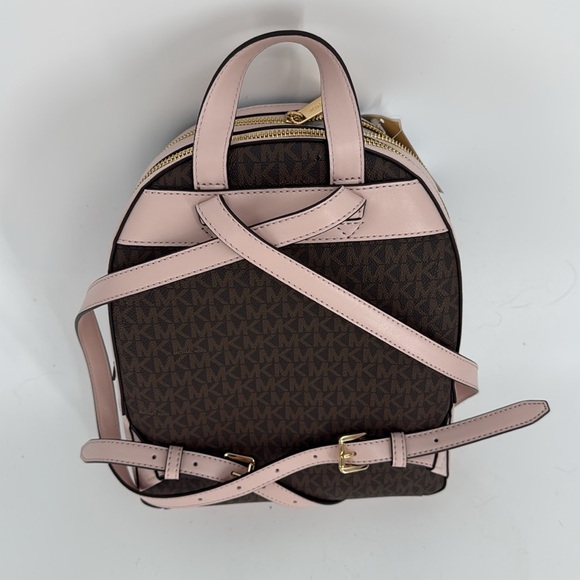 Michael Kors Jaycee Medium Logo Backpack in Powder Blush NWT - Picture 9 of 12